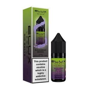 Elux Legend Nic Salts 10ml nicotine Blackcurrant Menthol flavoured