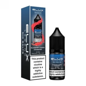 Elux Legend Nic Salts 10ml nicotine Blueberry Cherry Cranberry flavoured