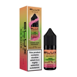Elux Legend Nic Salts 10ml nicotine Cherry Sour Raspberry flavoured