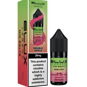 Elux Legend Nic Salts 10ml nicotine Double Apple flavoured
