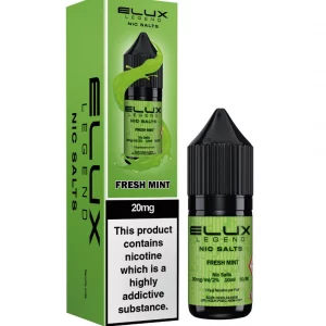 Elux Legend Nic Salts 10ml  nicotine Fresh Mint flavoured