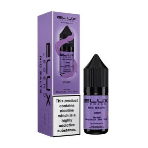 Elux Legend Nic Salts 10ml nicotine Grape flavoured