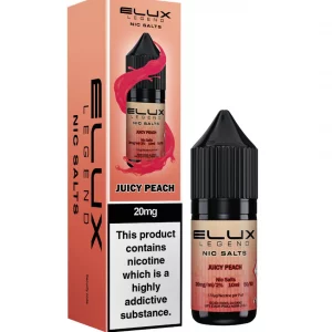 Elux Legend Nic Salts 10ml  nicotine Juicy Peach flavoured