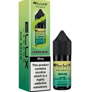 Elux Legend Nic Salts 10ml  nicotine Lemon Mint flavoured