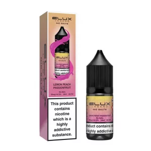 Elux Legend Nic Salts 10ml nicotine Lemon Peach Passion Fruit flavoured