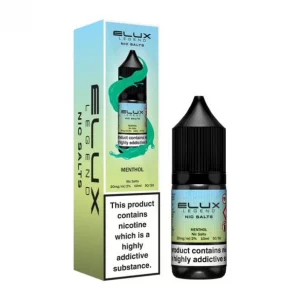 Elux Legend Nic Salts 10ml nicotine Menthol flavoured