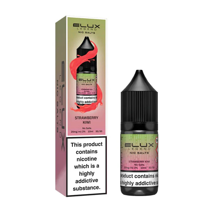 Elux Legend Nic Salts 10ml nicotine Strawberry Kiwi flavoured