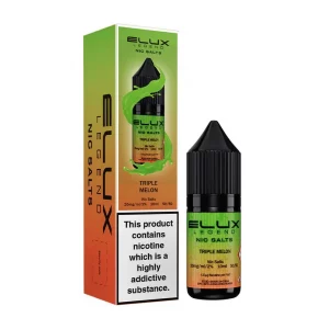 Elux Legend Nic Salts 10ml  nicotine Triple Melon flavoured