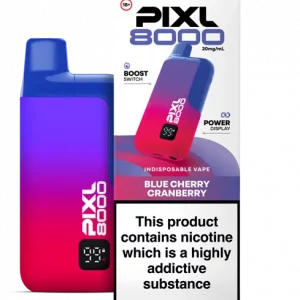 Pixl 8000 Blue Cherry Cranberry Vape Kit