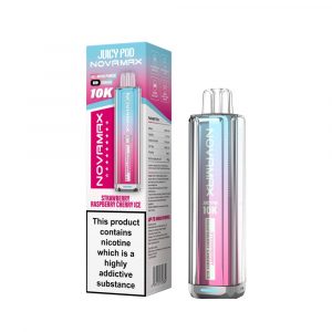 Juicy Pod NovoMax 10k Strawberry Raspberry Cherry Ice
